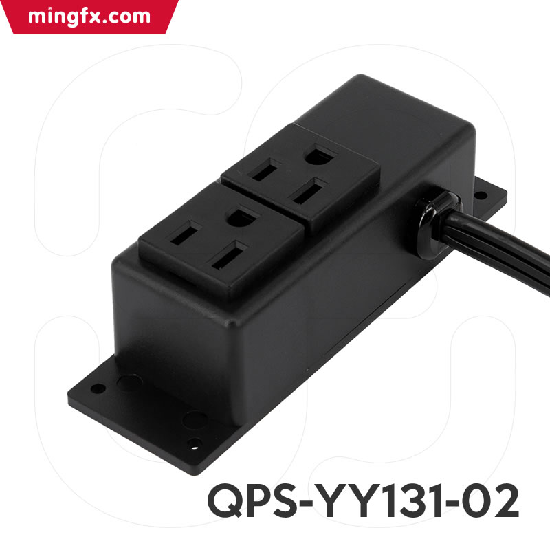 美规明装两位小插排 QPS-YY131-02