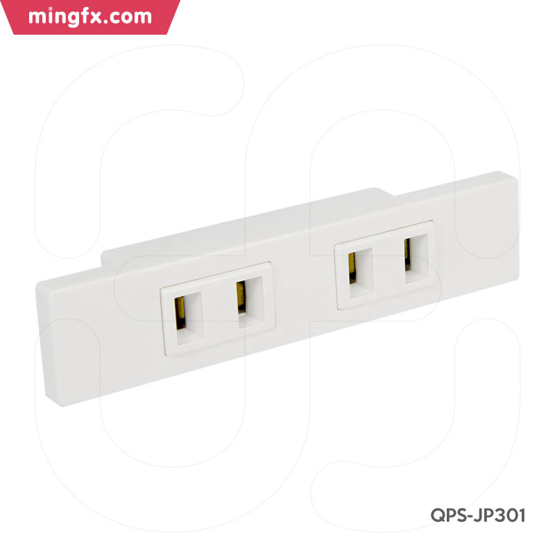Recessed Mounted 2-outlets Socket QPS-JP301